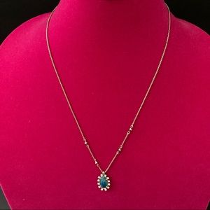 Kendra Scott• Light Blue Necklace Adjustable |Light Gold Tone |Brand New No Tags